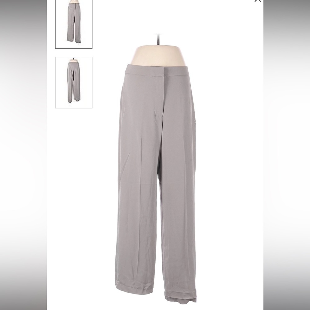 Grey silk H&M trousers - Picture 2 of 2